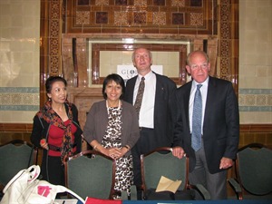 Dr Farzana Shaikh, Baroness Falkner of Margravine, Sir Hilary Synnott KCMG