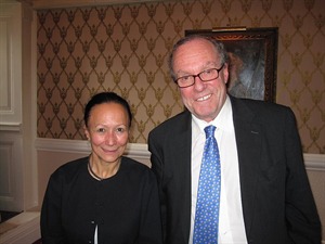Dr Shirin Akiner and Michael Ancram.